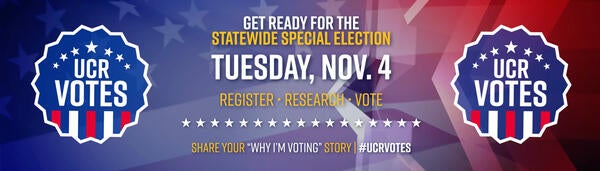 Get Ready for the Statewide Special Election, Tuesday, Nov. 4