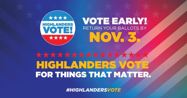 Highlanders Vote - Facebook Social Media Image